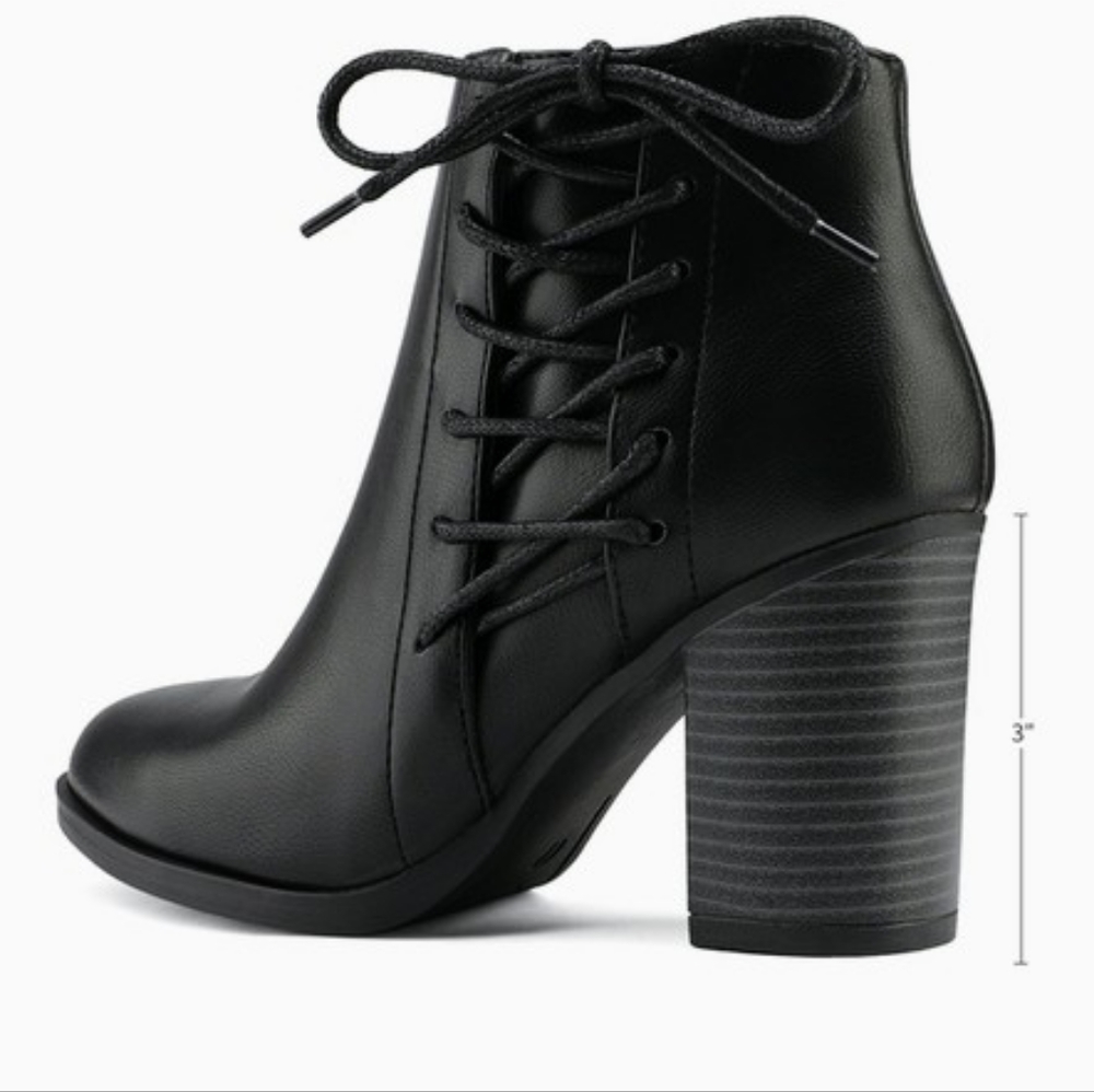 Chicago Chunky Heel Ankle Booties